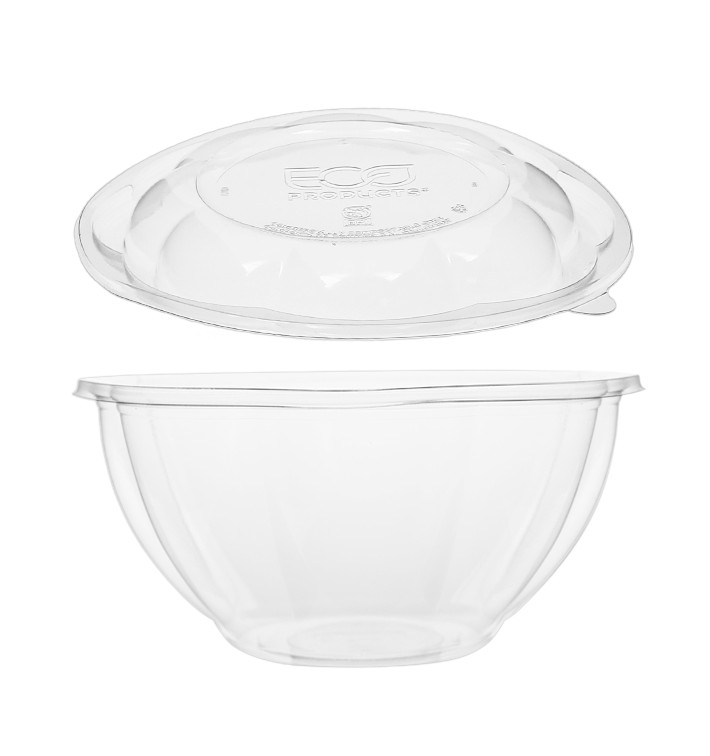 Plastickschale mit Deckel PLA 940ml (50 Stück) Plastickschale mit Deckel PLA 940ml (50 Stück)