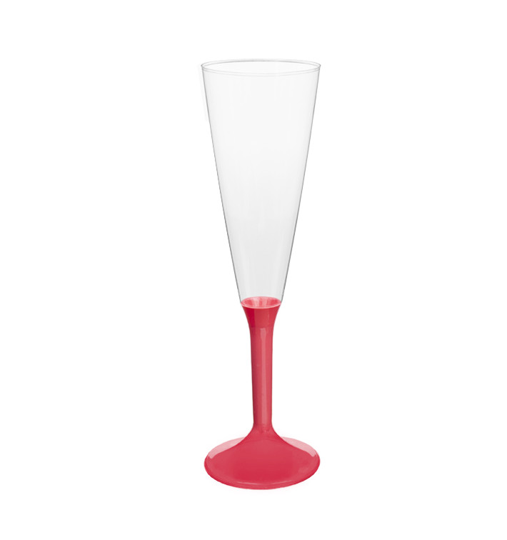Sektflöte Plastik mit koralleem Fuß 160ml 2T (20 Stück) Sektflöte Plastik mit koralleem Fuß 160ml 2T (20 Stück)