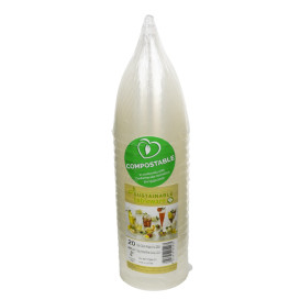 Biologish Abbaubar Glas PLA transparent 200ml (400 Stück)