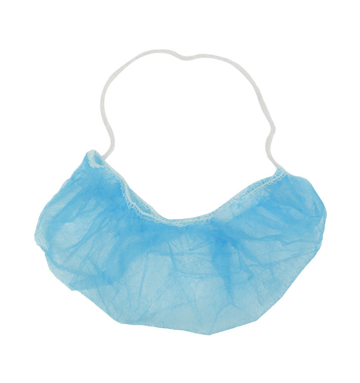Bart Abdeckungen Polypropylen Blau (100 Stück) Bart Abdeckungen Polypropylen Blau (100 Stück)