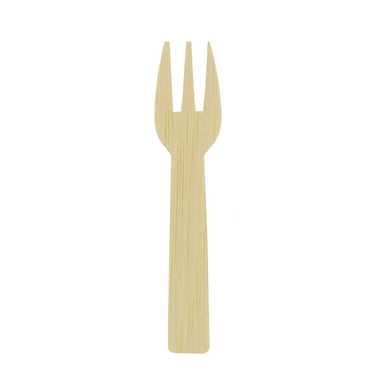 Häppchen-Gabel aus Bambus klein Bio 7,5cm (50 Stück) Häppchen-Gabel aus Bambus klein Bio 7,5cm (50 Stück)