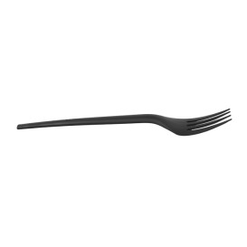 Gabel Biologisch Abbaubar CPLA Schwarz 17cm (25 Stück)