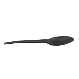 Gabel Biologisch Abbaubar CPLA Schwarz 16,5cm (25 Stück)