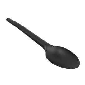 Gabel Biologisch Abbaubar CPLA Schwarz 16,5cm (25 Stück)