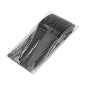 Gabel Biologisch Abbaubar CPLA Schwarz 16,5cm (25 Stück)