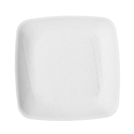 Mini Teller Zuckerrohr Weiß 6,5x6,5cm (50 Stück)