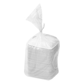 Mini Teller Zuckerrohr Weiß 6,5x6,5cm (50 Stück)
