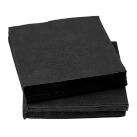 Papierservietten "Cocktail" schwarz 20x20cm (2400 Stück)