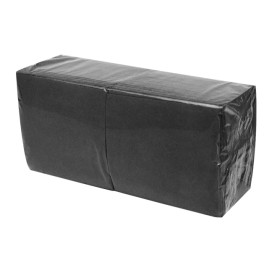 Papierservietten "Cocktail" schwarz 20x20cm (2400 Stück)