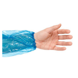 Schutzärmel Polyetylen 18x44cm 20my Blau (100 Stück)