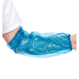 Schutzärmel Polyetylen 18x44cm 30my Blau (100 Stück)