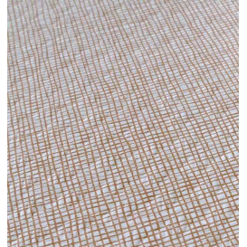 Papiertischdecke 1,2x1,2m "Zwiachen Linien" Braun 40g/m² (300 Stück)