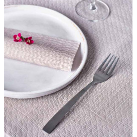 Papiertischdecke 1x1m "Zwiachen Linien" Braun 40g/m² (400 Stück)