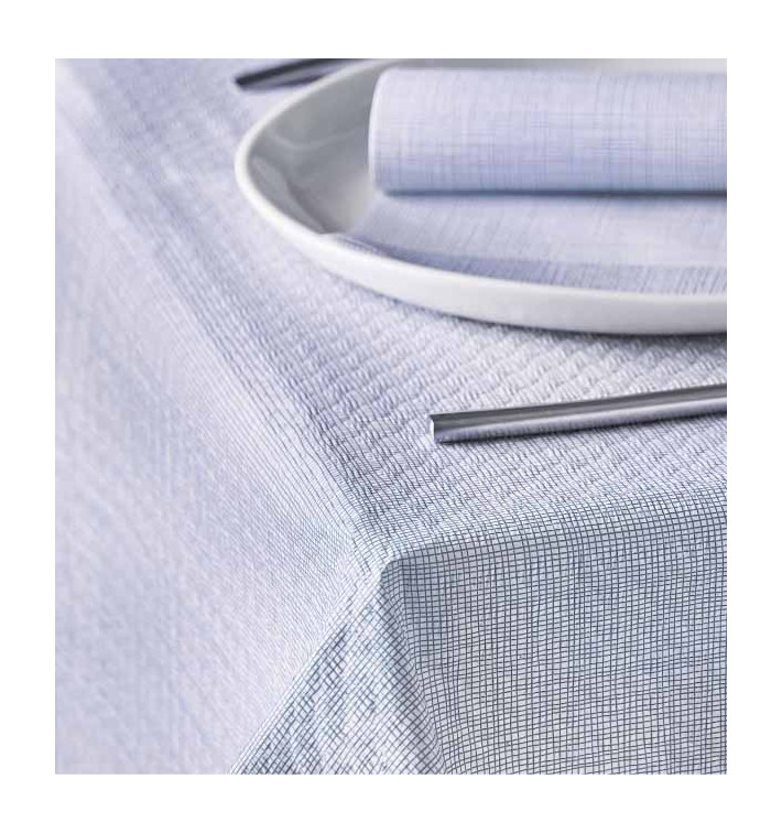 Papiertischdecke 1,2x1,2m "Zwiachen Linien" Blau 40g/m² (300 Stück) Papiertischdecke 1,2x1,2m "Zwiachen Linien" Blau 40g/m² (300 Stück)