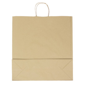 Papiertüten Kraft mit Henkeln 46+16x49cm (200 Stück)