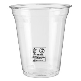 Bio-Becher aus PLA Transparent 450ml Ø9,5cm (75 Stück)