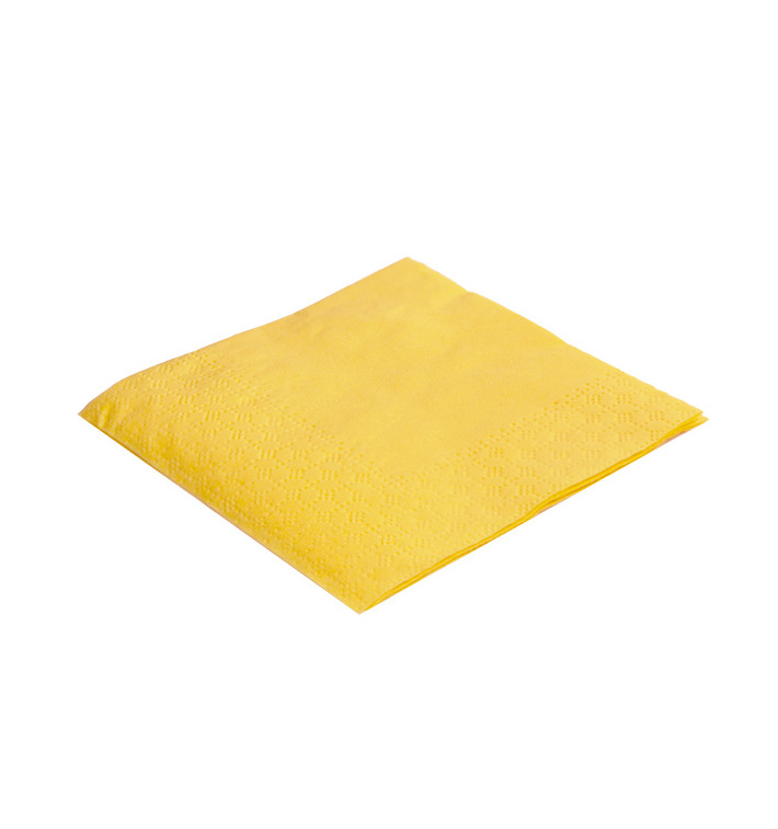 Papierservietten "Cocktail" gelb 20x20cm (100 Stück) Papierservietten "Cocktail" gelb 20x20cm (100 Stück)