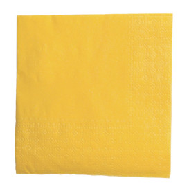 Papierservietten "Cocktail" gelb 20x20cm (6.000 Stück)