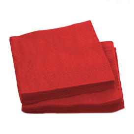 Papierservietten "Cocktail" Rot 20x20cm (100 Stück)