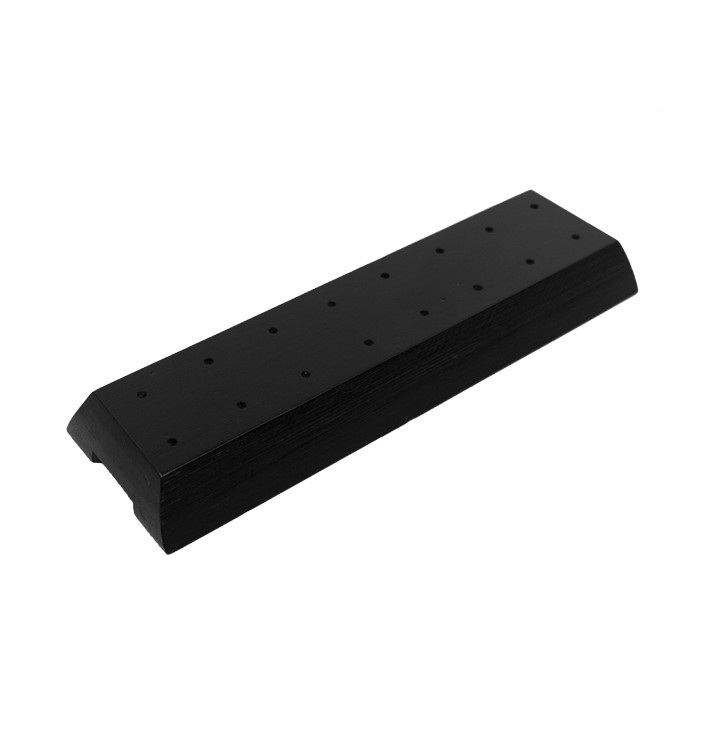 Spießhalter aus Bambus Schwarz 20x6x2cm (12 Stück) Spießhalter aus Bambus Schwarz 20x6x2cm (12 Stück)