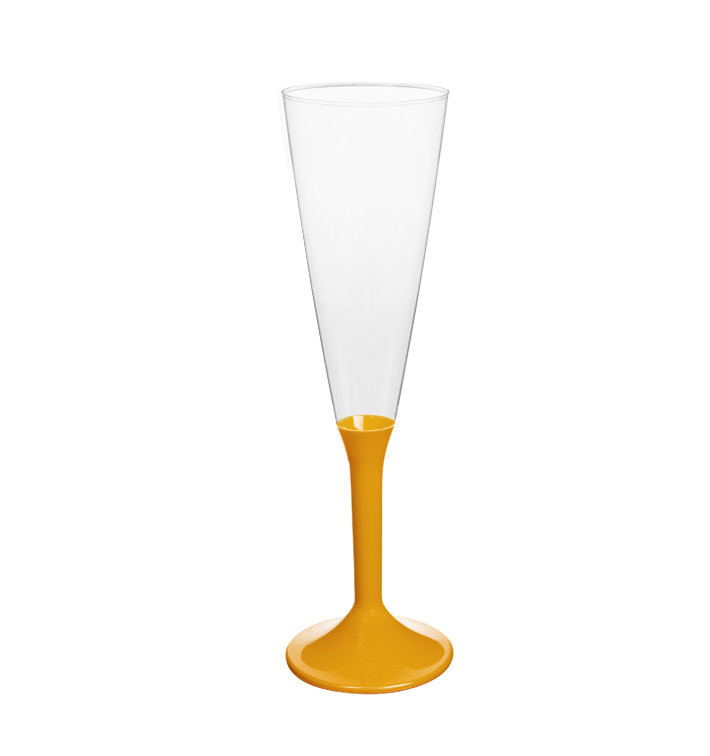Sektflöte Plastik mit Mangoem Fuß 160ml 2T (20 Stück) Sektflöte Plastik mit Mangoem Fuß 160ml 2T (20 Stück)