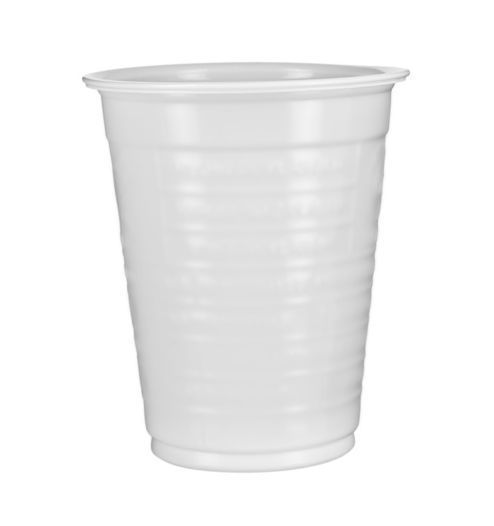 Plastikbecher PS Weiß 200ml Ø7,0cm (100 Stück) Plastikbecher PS Weiß 200ml Ø7,0cm (100 Stück)