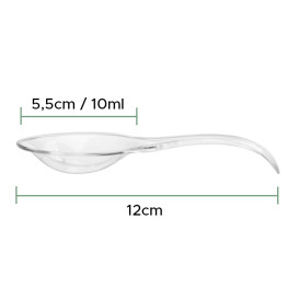Plastiklöffel "Single-Dose" Transparent 120 mm (30 Stück)