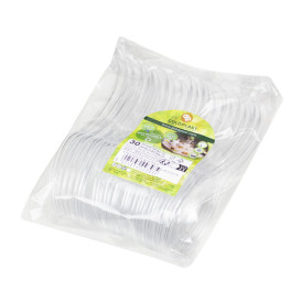 Plastiklöffel "Single-Dose" Transparent 120 mm (30 Stück)