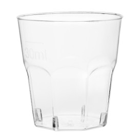 Plastikbecher für Schnaps Transp. PS Ø40mm 30ml (50 Stück)