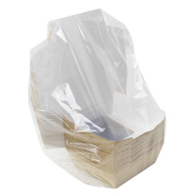 SnackBox mit Fenster Kraft Braun 120x120x40mm (500 Stück)