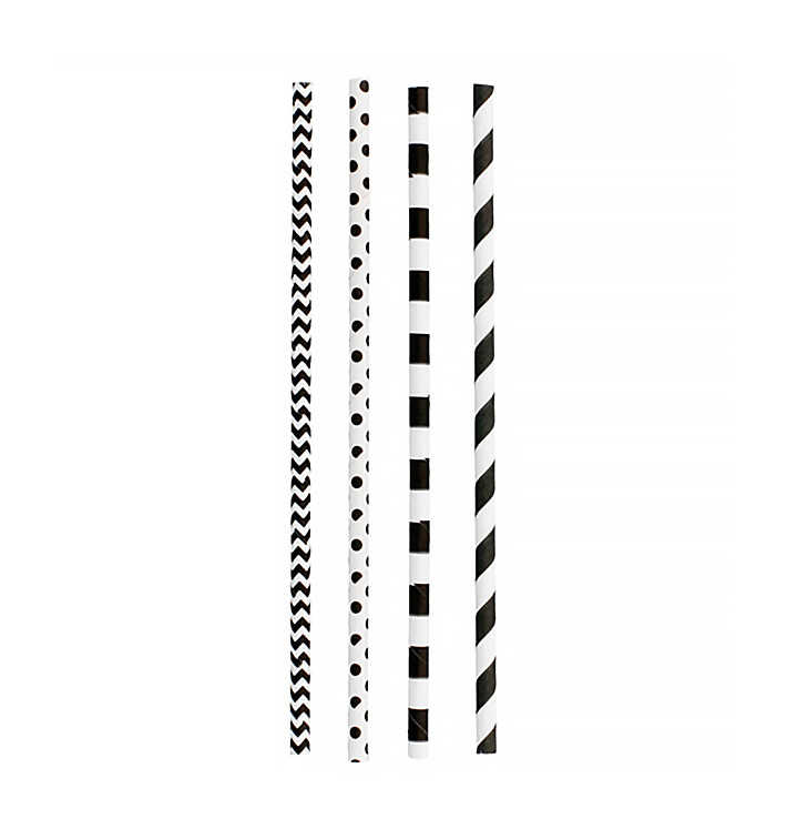 Trinkhalme aus Papier Starr Ø6mm 20cm (3.000 Stück) Trinkhalme aus Papier Starr Ø6mm 20cm (3.000 Stück)