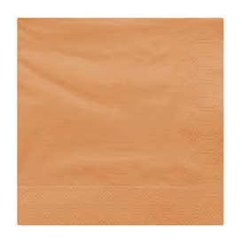 Papierservietten Lachsfarben 2L 30x30cm (100 Stück)