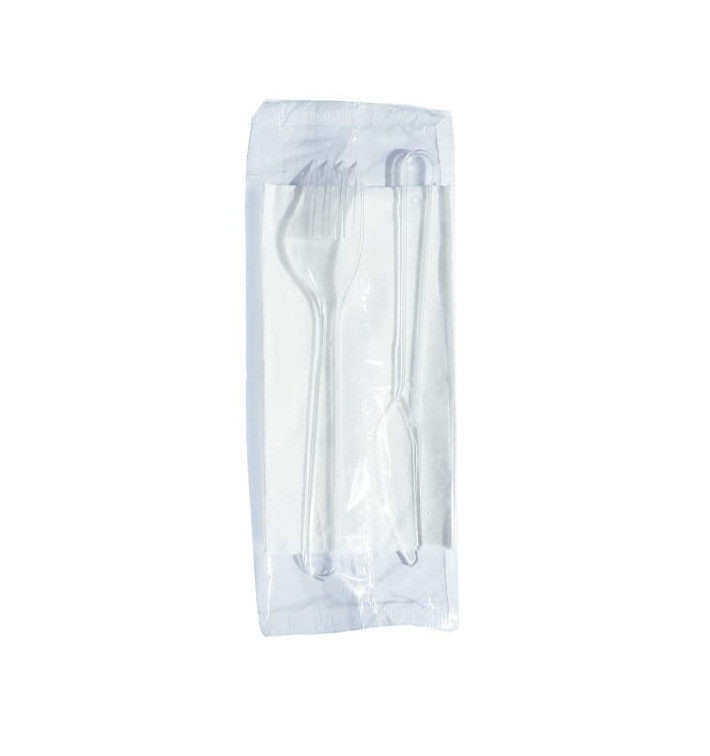 Besteckset Gabel, Messer und Servietten weiß Besteckset Gabel, Messer und Servietten weiß