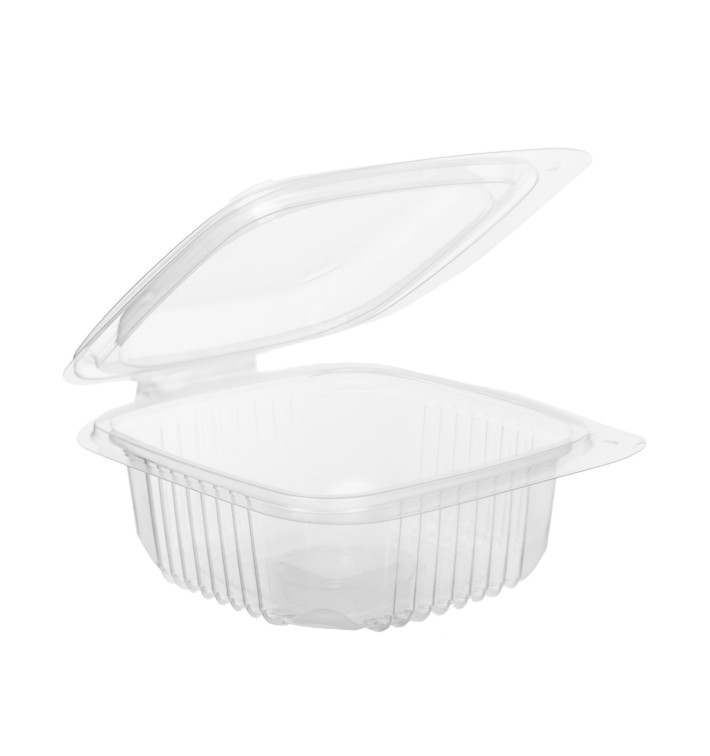 Transparent Dressingbecher mit Klappdeckel PP 250ml 123x114mm (50 Stück) Transparent Dressingbecher mit Klappdeckel PP 250ml 123x114mm (50 Stück)