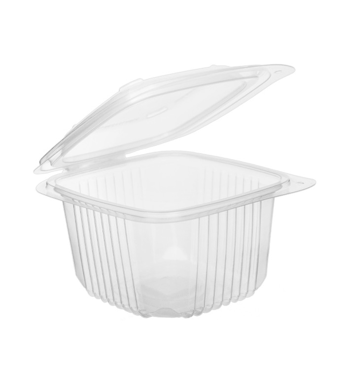 Transparent Dressingbecher mit Klappdeckel PP 375ml 123x114mm (50 Stück) Transparent Dressingbecher mit Klappdeckel PP 375ml 123x114mm (50 Stück)