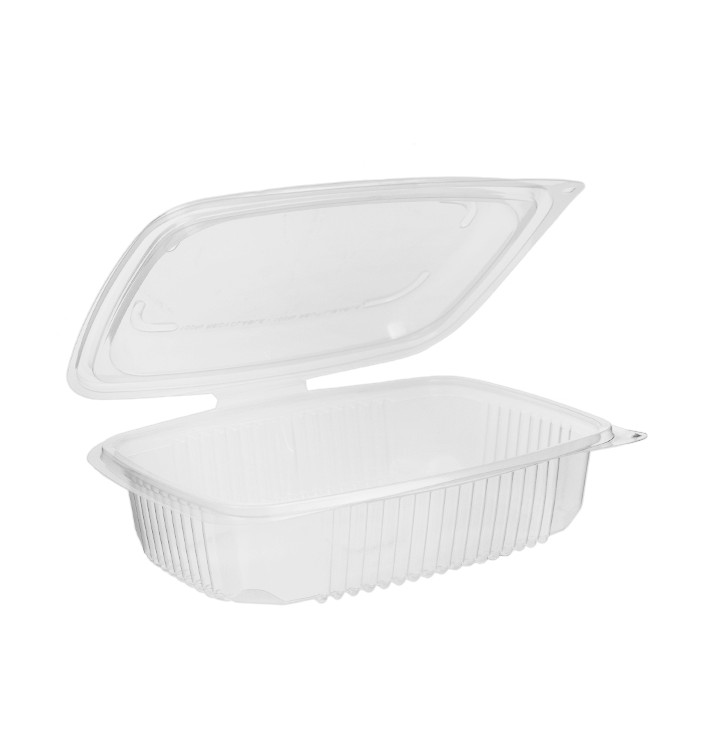 Transparent Dressingbecher mit Klappdeckel PP 600ml 185x135mm (300 Stück) Transparent Dressingbecher mit Klappdeckel PP 600ml 185x135mm (300 Stück)