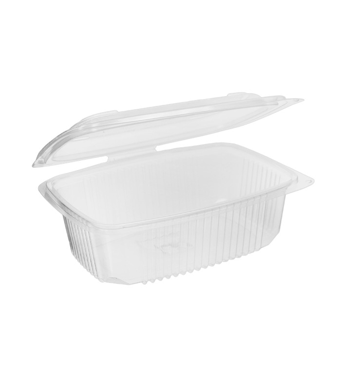 Transparent Dressingbecher mit Klappdeckel PP 800ml 185x135mm (50 Stück) Transparent Dressingbecher mit Klappdeckel PP 800ml 185x135mm (50 Stück)
