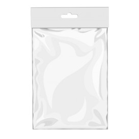 Flachbeutel BOPP Falte Klebstoff mit Euro-Loch 16x22cm G160 (1000 Stück)