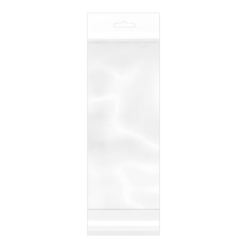 Flachbeutel BOPP Falte Klebstoff mit Euro-Loch 10,5x28,5cm G160 (1000 Stück)