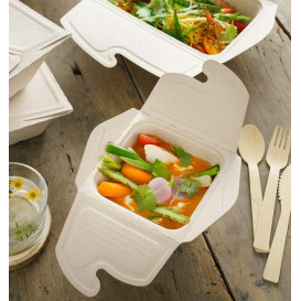 Box to Go Zuckerrohr 13x13x7cm 500ml. (150 Stück)