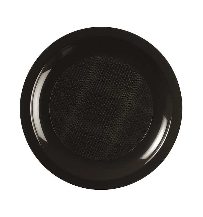 Plastikteller Flach Schwarz Round PP Ø185mm (600 Stück) Plastikteller Flach Schwarz Round PP Ø185mm (600 Stück)