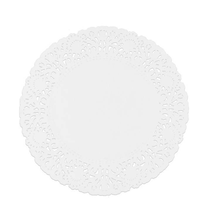 Rundes Spitzenpapier weiß "Litos" Ø180mm (250 Stück) Rundes Spitzenpapier weiß "Litos" Ø180mm (250 Stück)