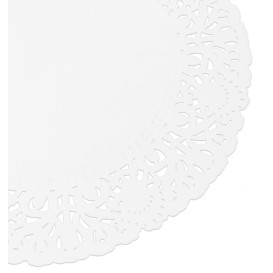 Rundes Spitzenpapier weiß "Litos" Ø180mm (250 Stück)