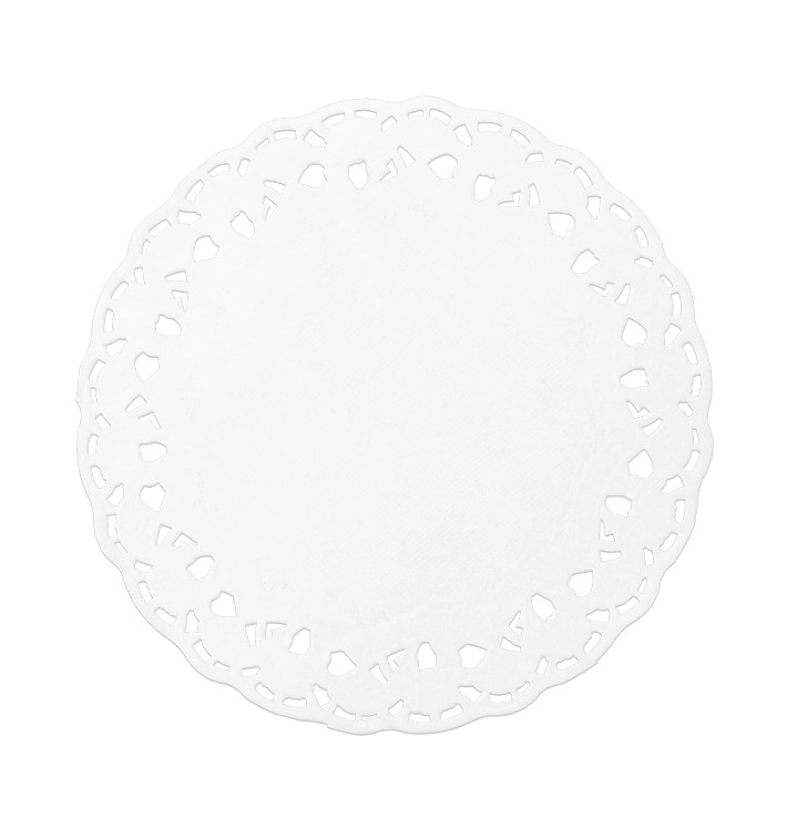 Rundes Spitzenpapier weiß "Litos" Ø100mm (250 Stück) Rundes Spitzenpapier weiß "Litos" Ø100mm (250 Stück)