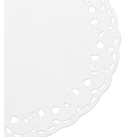 Rundes Spitzenpapier weiß "Litos" Ø100mm (250 Stück)