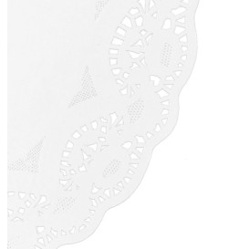 Rundes Spitzenpapier weiß "Litos" Ø340mm (250 Stück)