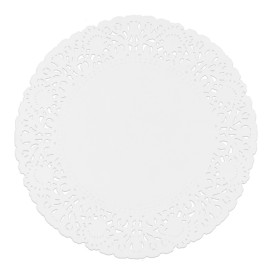 Rundes Spitzenpapier weiß "Litos" Ø200mm (2000 Stück)