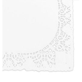 Spitzenpapier Rechteckig weiß "Litos" 20x30cm (250 Stück)