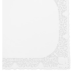 Spitzenpapier Rechteckig weiß "Litos" 40x50cm (250 Stück)