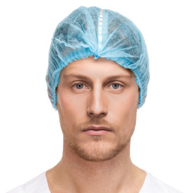 Standardhaube aus Polypropylen Blau DetektierbarØ53cm (1000 Stück)